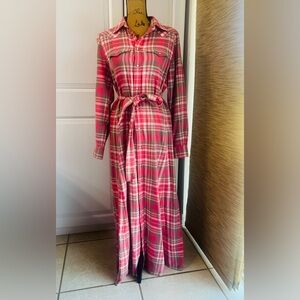 Ralph Lauren Pink and White Plaid Dress